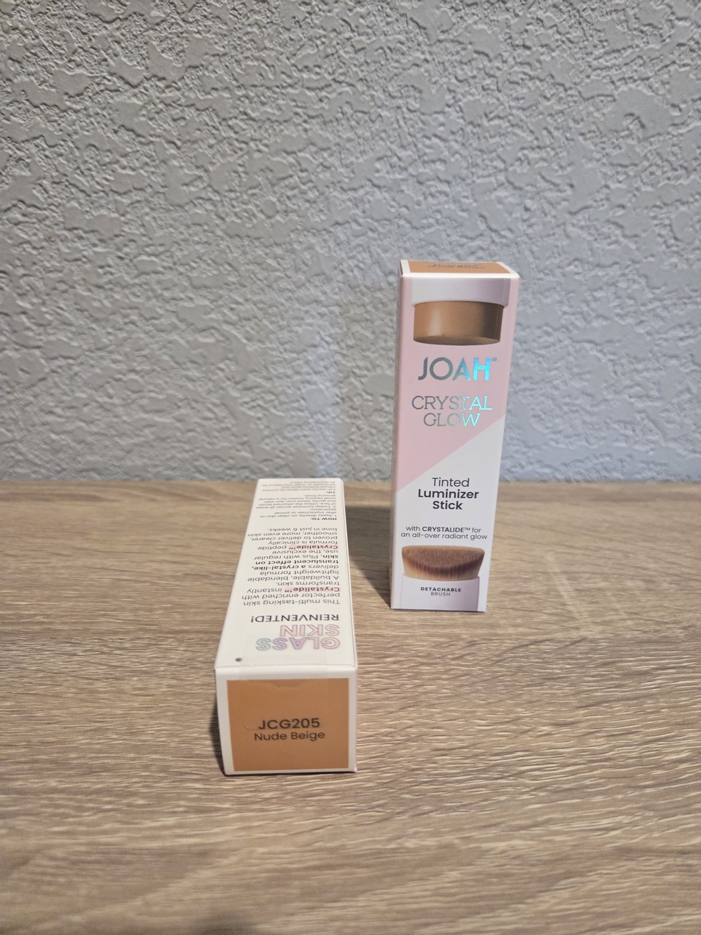 JOAH Crystal Glow Tinted Luminizer Stick - Nude Beige